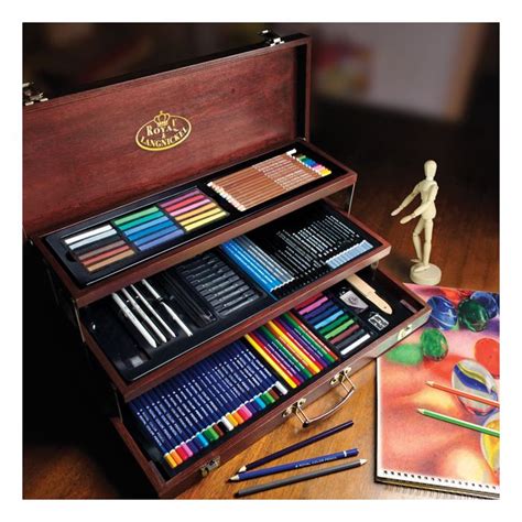 royal langnickel pencils in a metal box|royal & langnickel sketching set.